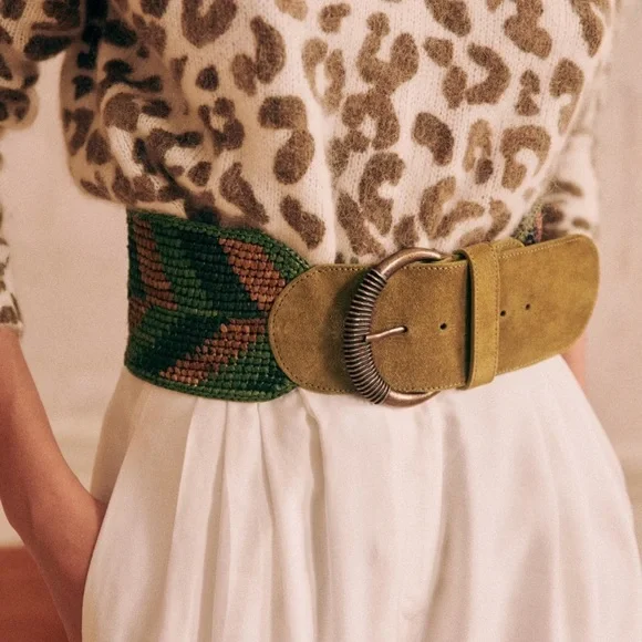 Sezane Wide waist belt NWT - Picture 1 of 7